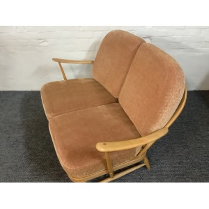 Ercol Windsor Bergere Two Seater Settee In Light Finish