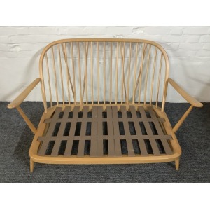 Ercol Windsor Bergere Two Seater Settee In Light Finish