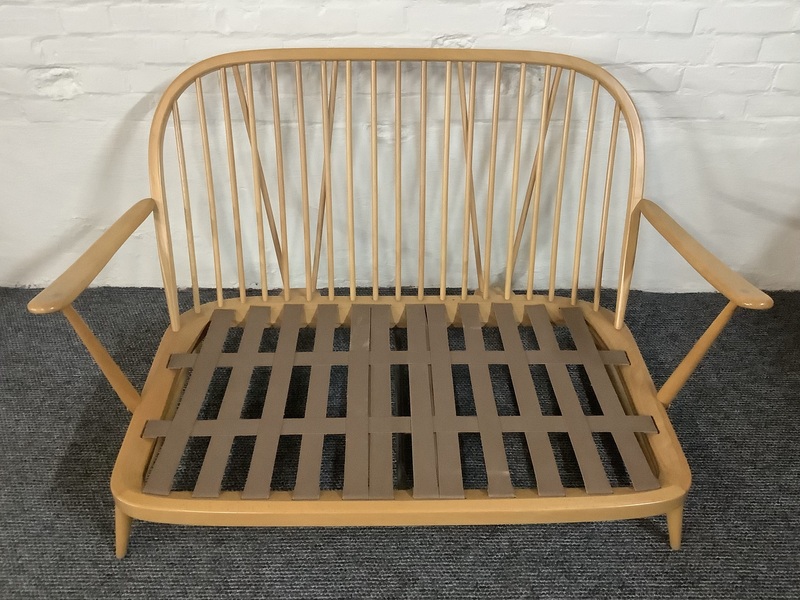 Ercol Windsor Bergere Two Seater Settee In Light Finish