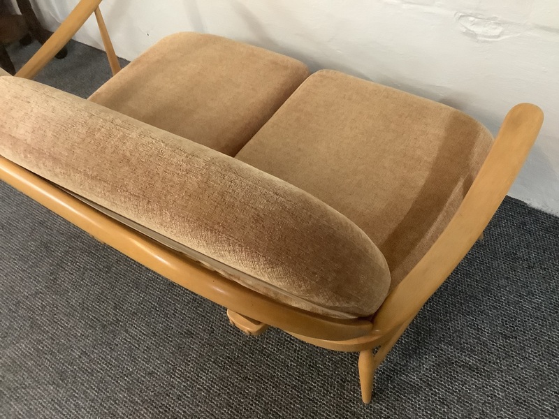 Ercol Windsor Bergere Two Seater Settee In Light Finish