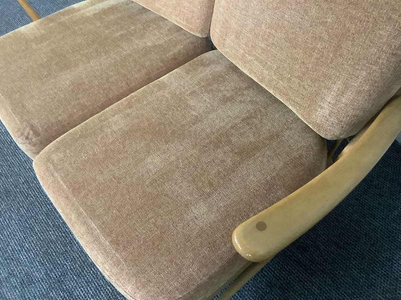 Ercol Windsor Bergere Two Seater Settee In Light Finish