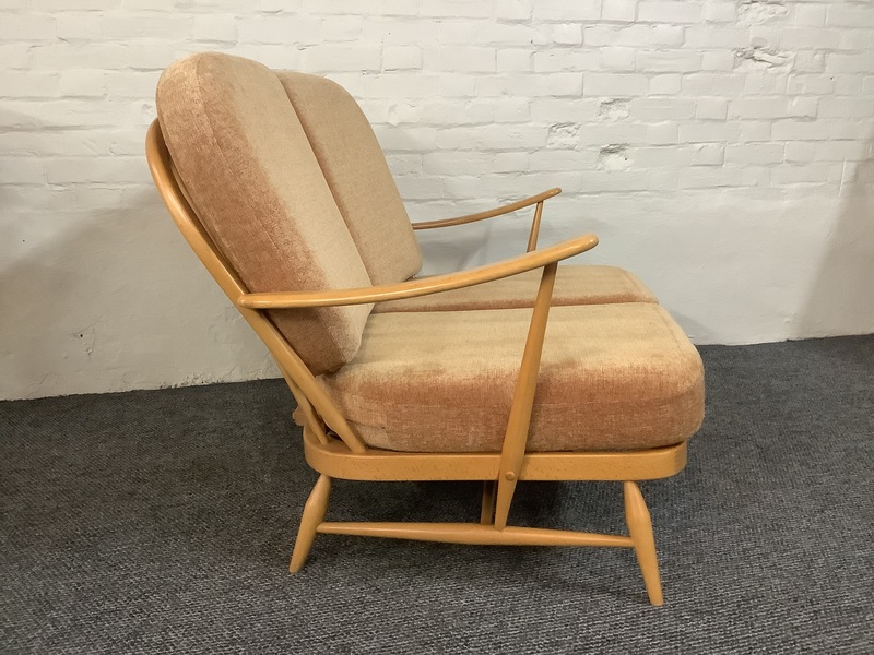 Ercol Windsor Bergere Two Seater Settee In Light Finish