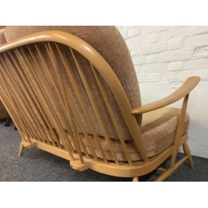 Ercol Windsor Bergere Two Seater Settee In Light Finish