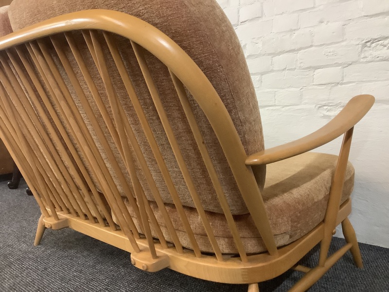 Ercol Windsor Bergere Two Seater Settee In Light Finish