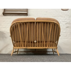 Ercol Windsor Bergere Two Seater Settee In Light Finish