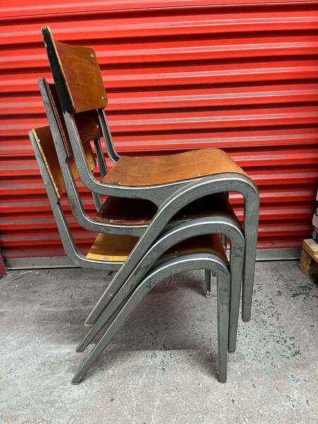 Esavian Children’s Stacking School Chair By James Leonard, 1950s Height 40cm