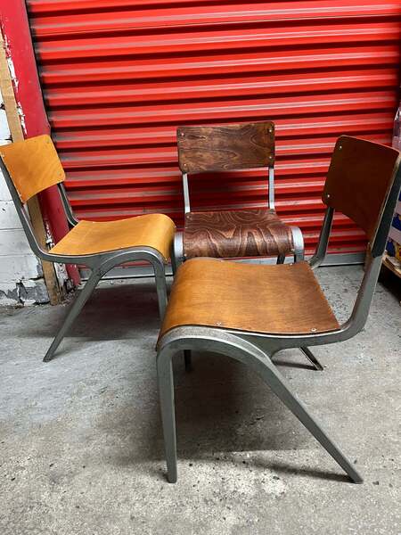 Esavian Children’s Stacking School Chair By James Leonard, 1950s Height 40cm