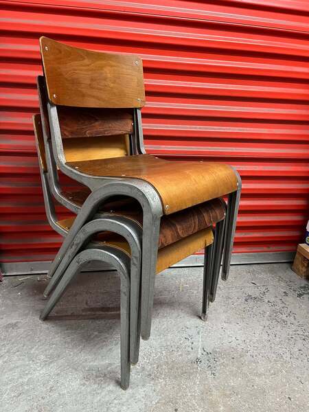 Esavian Children’s Stacking School Chair By James Leonard, 1950s Height 40cm