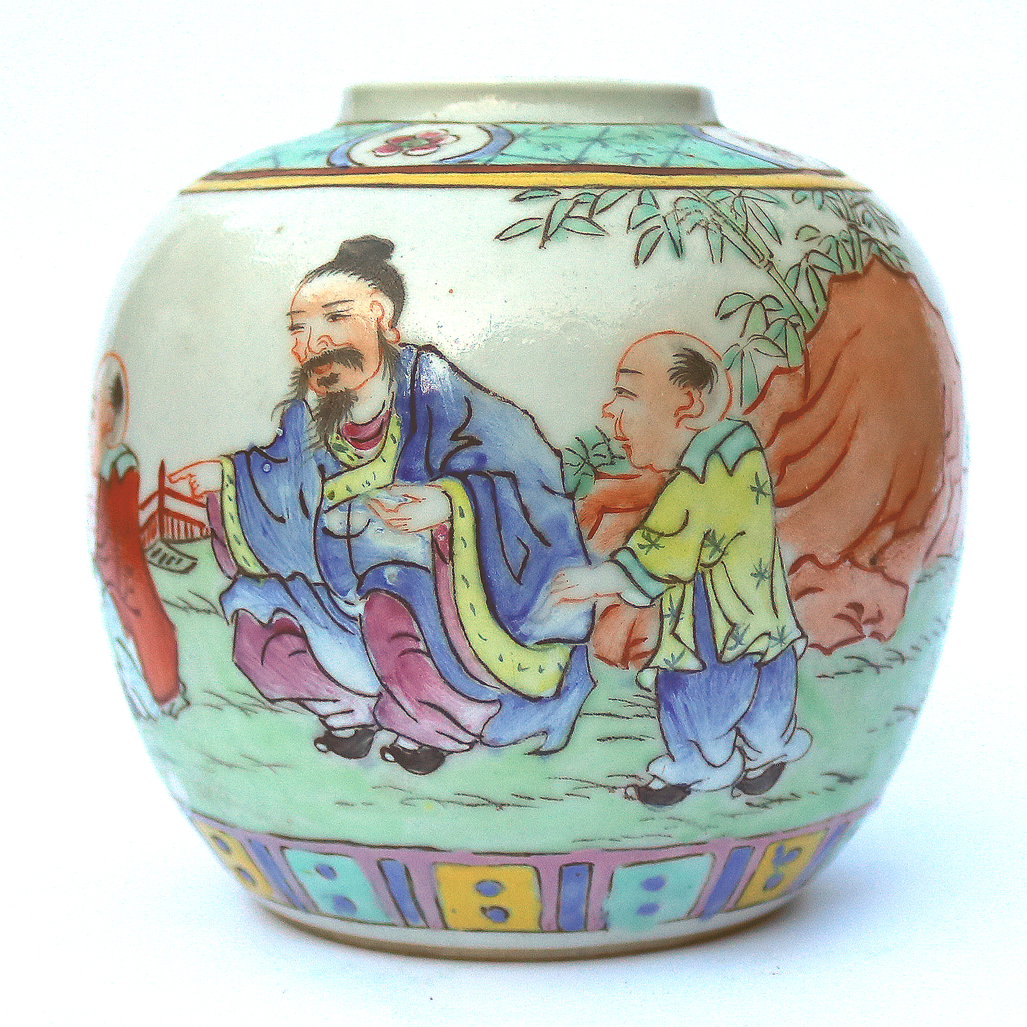 An antique Chinese Qing 4-character mark porcelain Jarlet C.19th/early 20thC