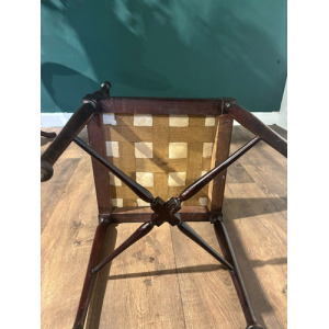 Inlaid Mahogany Corner Chair