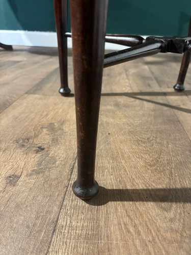 Inlaid Mahogany Corner Chair
