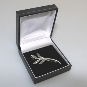 English solid silver & Marcasite Bernard Instone designer novelty Brooch C.1963