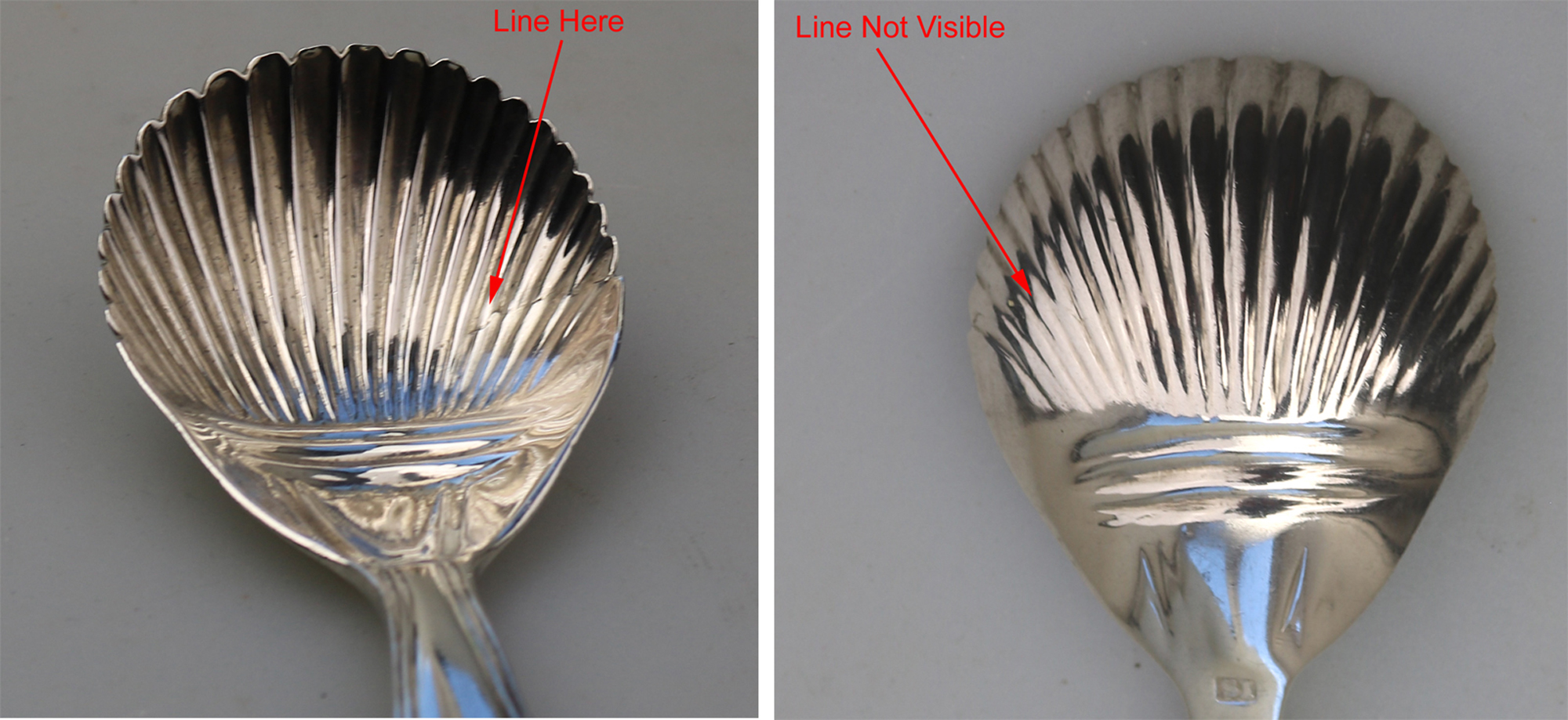 An antique Georgian Irish solid silver Kings handle Caddy Spoon Dublin C.1822