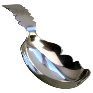 A rare antique Georgian English solid silver Thomas James Caddy Spoon C.1829