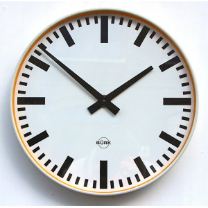 Large 41.5cm Midcentury Original Industrial Wall Clock Factory. Fully Guaranteed