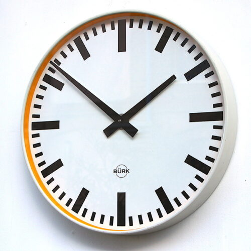 Large 41.5cm Midcentury Original Industrial Wall Clock Factory. Fully Guaranteed