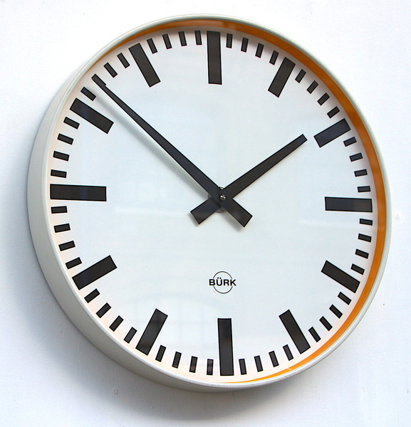 Large 41.5cm Midcentury Original Industrial Wall Clock Factory. Fully Guaranteed