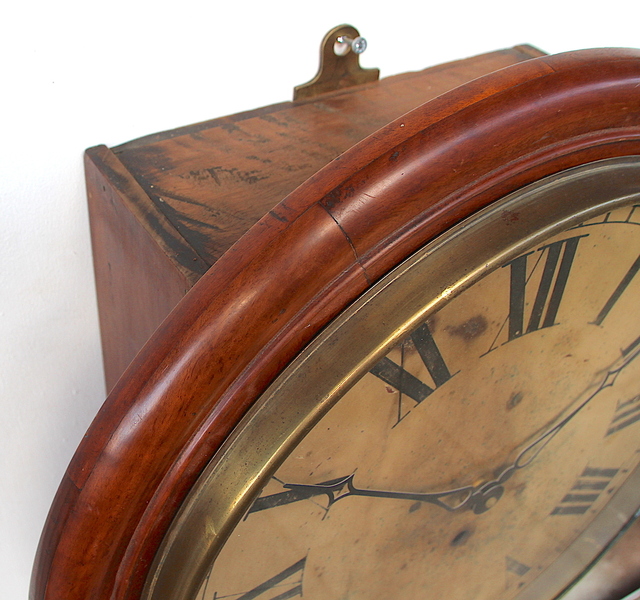 Large 44.5cm Early Original Industrial Wall Clock Factory. Fully Guaranteed