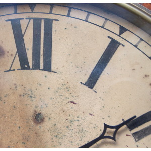 Large 44.5cm Early Original Industrial Wall Clock Factory. Fully Guaranteed