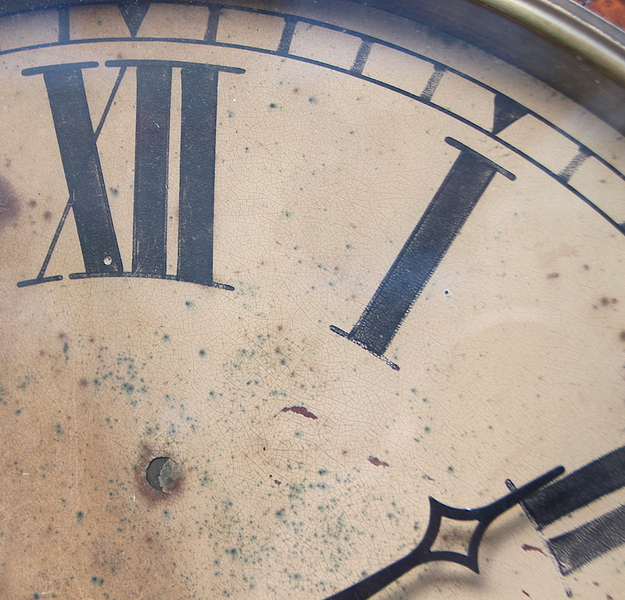 Large 44.5cm Early Original Industrial Wall Clock Factory. Fully Guaranteed