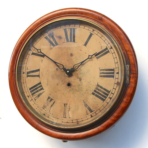 Large 44.5cm Early Original Industrial Wall Clock Factory. Fully Guaranteed