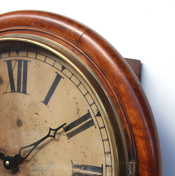 Large 44.5cm Early Original Industrial Wall Clock Factory. Fully Guaranteed