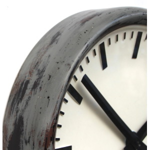 Large 49cm Midcentury Original Industrial Wall Clock Factory. Fully Guaranteed