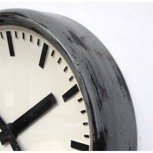 Large 49cm Midcentury Original Industrial Wall Clock Factory. Fully Guaranteed