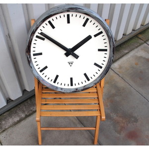 Large 49cm Midcentury Original Industrial Wall Clock Factory. Fully Guaranteed