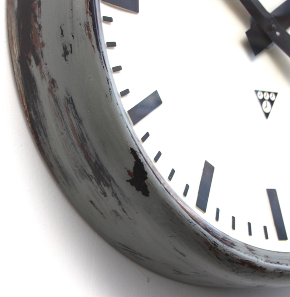 Large 49cm Midcentury Original Industrial Wall Clock Factory. Fully Guaranteed