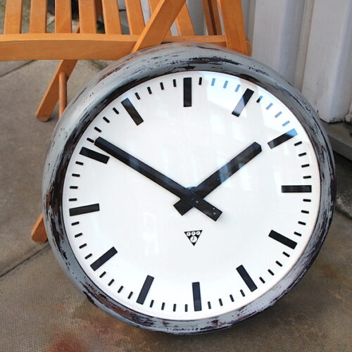 Large 49cm Midcentury Original Industrial Wall Clock Factory. Fully Guaranteed