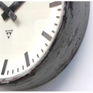 Large 49cm Midcentury Original Industrial Wall Clock Factory. Fully Guaranteed