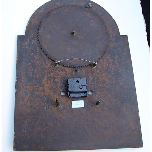 Large 51cm 18th Century Original Iron Grandfather/Longcase Clock Dial. Fully Guaranteed.