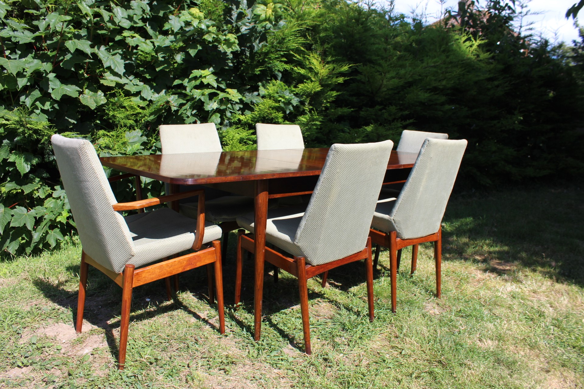 Mid Century Rosewood Dining Table and Chairs by Robert Heritage for Archie Shine