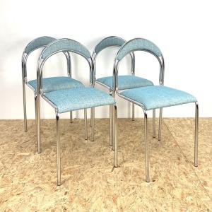 Mid Century Chrome Dining Chairs.