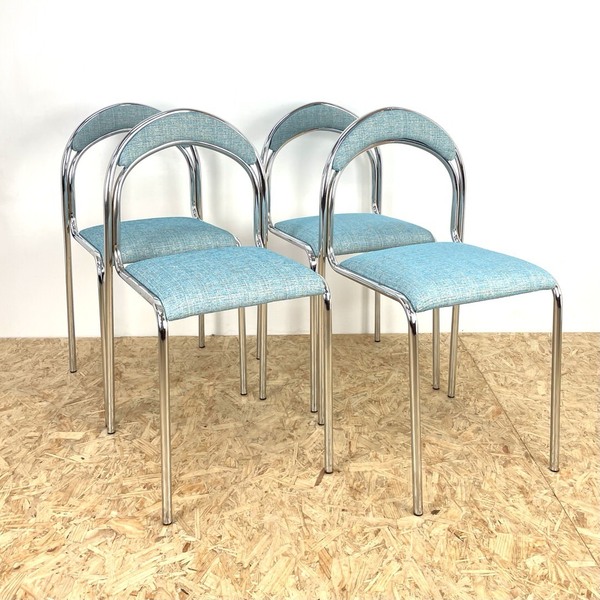 Mid Century Chrome Dining Chairs.