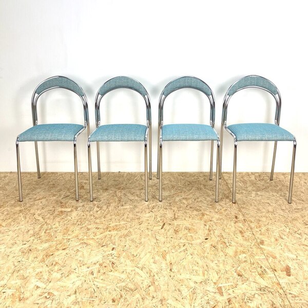 Mid Century Chrome Dining Chairs.