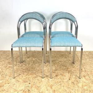 Mid Century Chrome Dining Chairs.