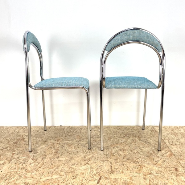 Mid Century Chrome Dining Chairs.