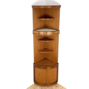 Mid Century Corner Cabinet.