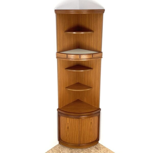 Mid Century Corner Cabinet.