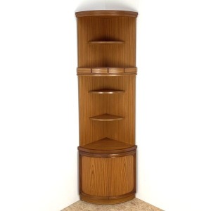 Mid Century Corner Cabinet.