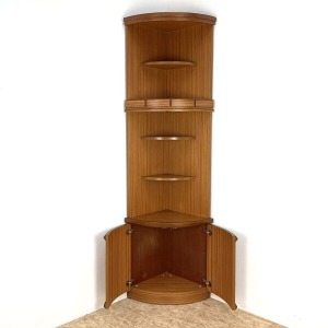Mid Century Corner Cabinet.