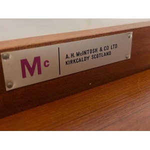 Mid Century Modern McIntosh Teak Tri Form Extendable Nest Of Tables, Vintage Furniture, Teak Wood, Trio Of Tables.
