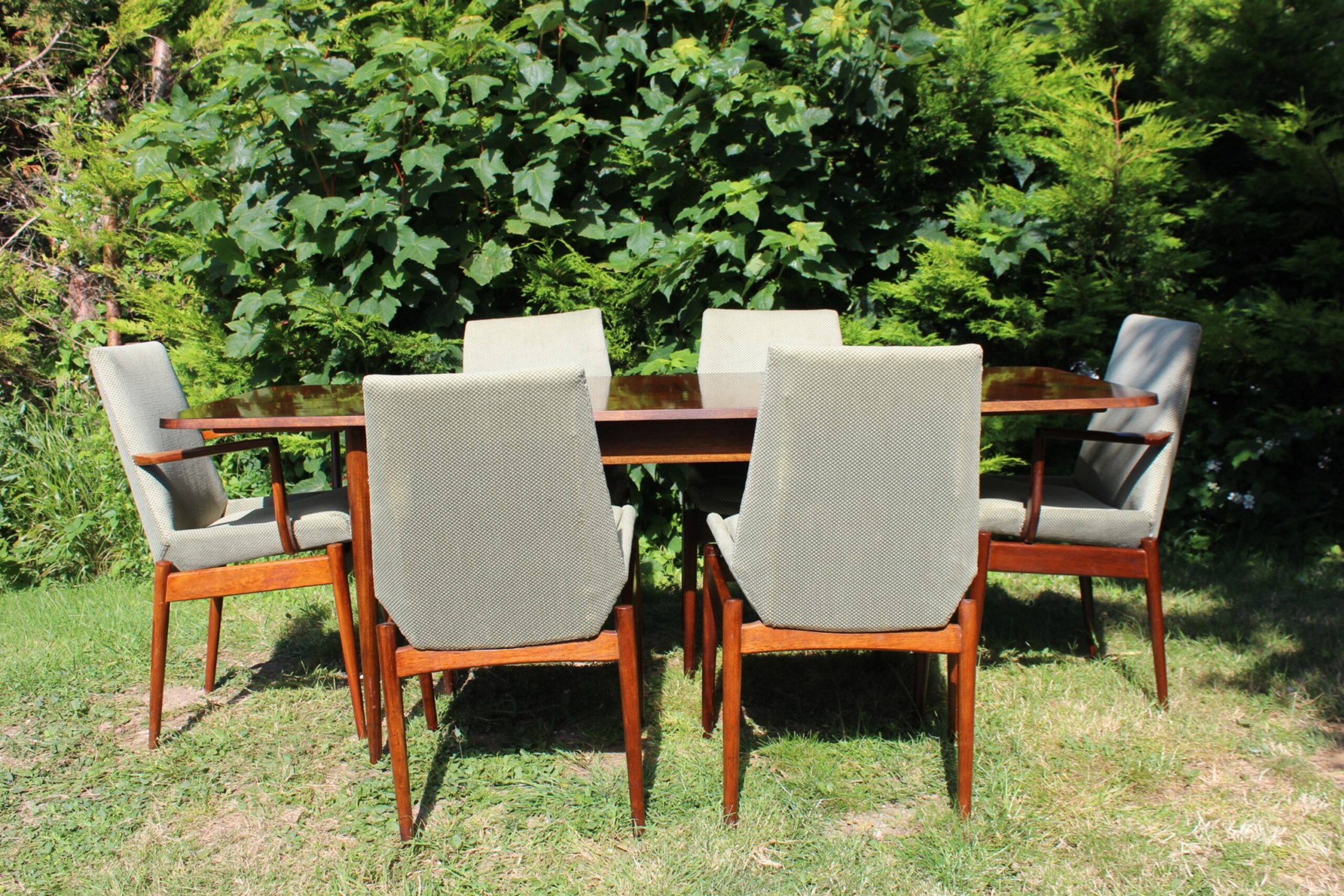 Mid Century Rosewood Dining Table and Chairs by Robert Heritage for Archie Shine