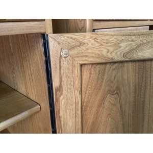 Pair Of Ercol Windsor Sideboard Cabinets In Light Finish.