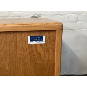 Pair Of Ercol Windsor Sideboard Cabinets In Light Finish.