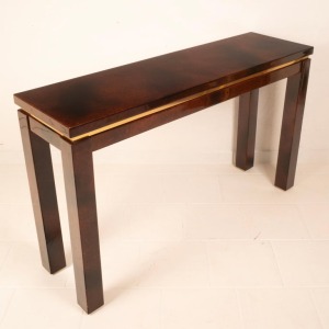 Parchment console table by Aldo Tura 1960