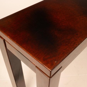 Parchment console table by Aldo Tura 1960