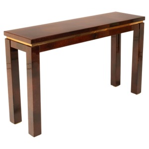 Parchment console table by Aldo Tura 1960